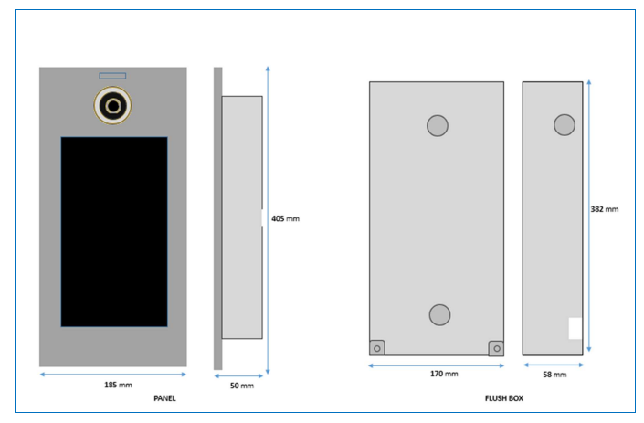 Caja Empotrar Placa Kin MEET FERMAX