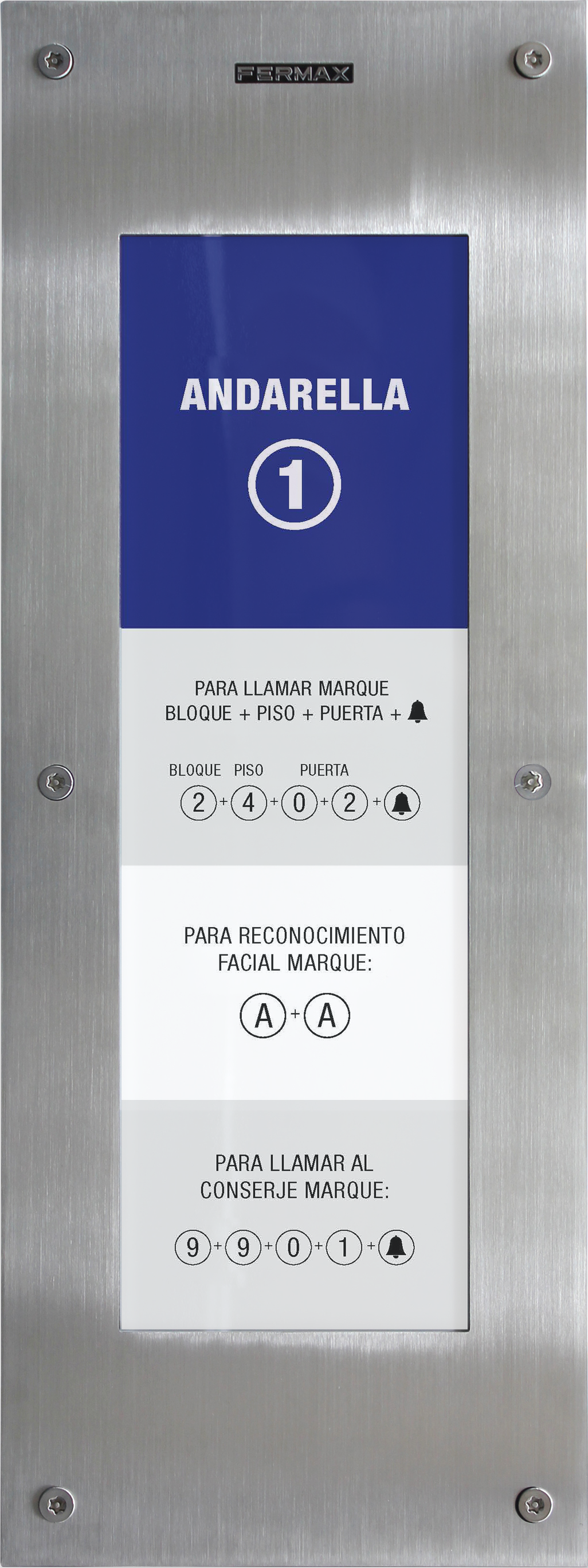 Placa Directorio Marine MEET FERMAX