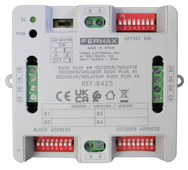 Decoder/aislador DUOX Plus 4S FERMAX