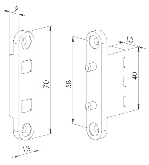 Contactos 2C Puerta (doble) FERMAX