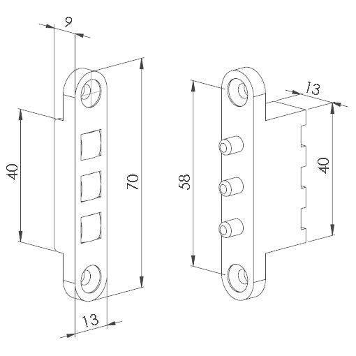 Contactos 3C Puerta (triple) FERMAX