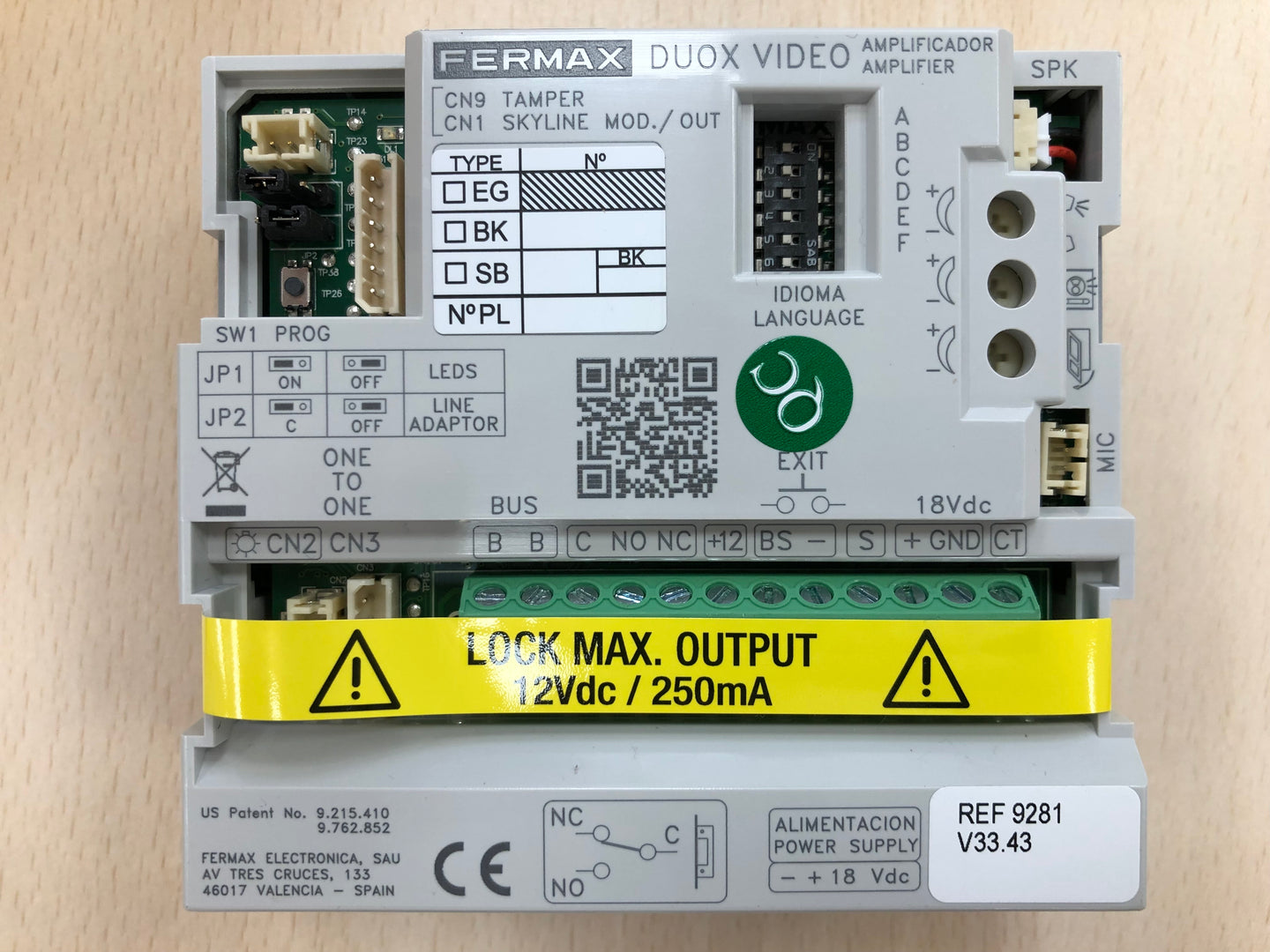 Amp. Vid. DUOX Marine Tecl. V3.0/18V FERMAX
