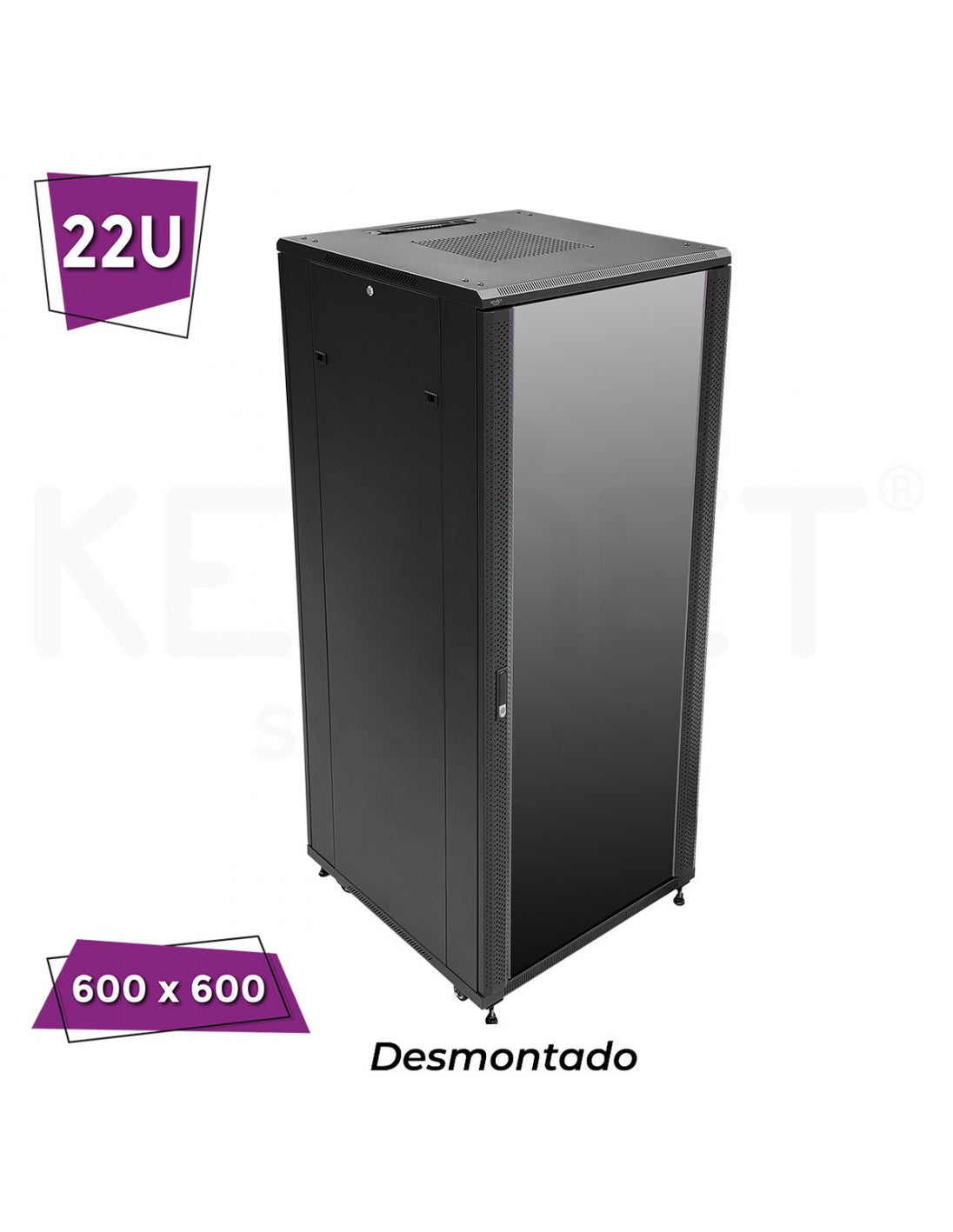 Cctv 22u Rac Armario rack 22U 600x600 a suelo 19